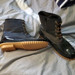 Sporto Black Rain Boots